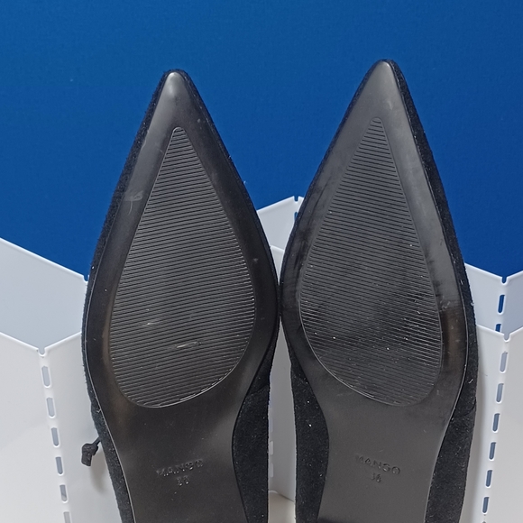 MANGO BOW Leather Flats - Picture 4 of 5